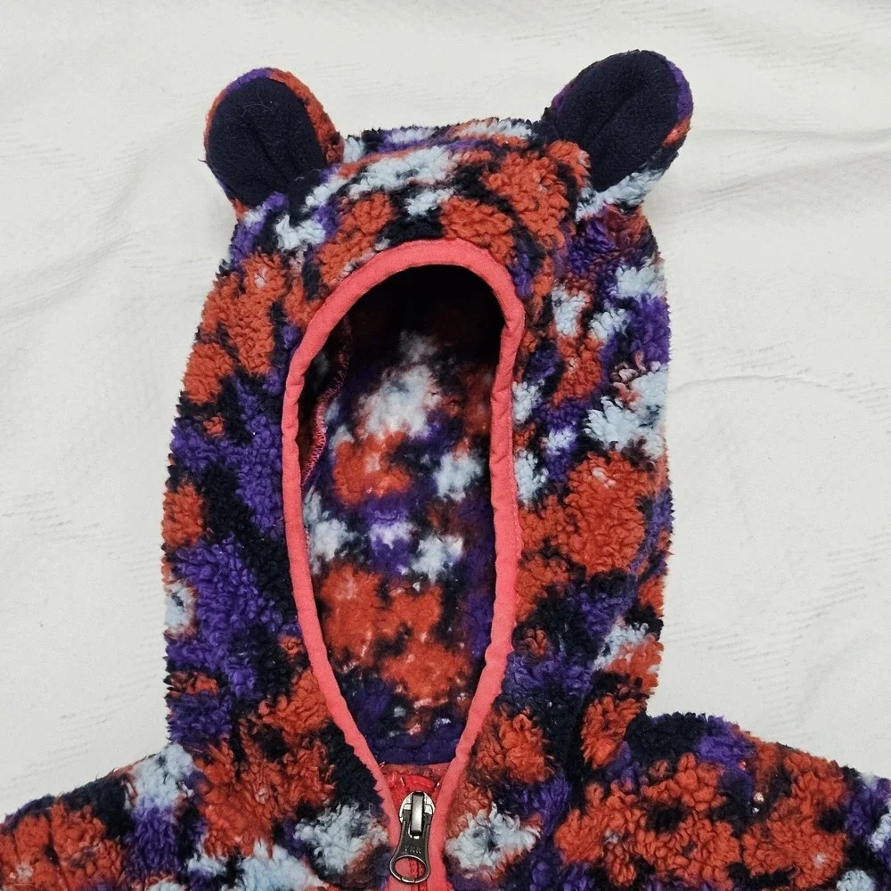 The North Face Fleece‎ Camo Hoodie Infant 3-6M Multi Campshire Bear Ear Jacket